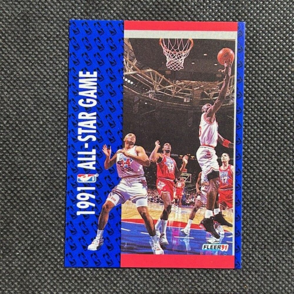 Michael Jordan 1991 Fleer All-Star game card #238 "Unforgettable" Chicago Bulls